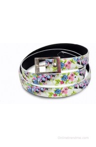 Victoria Secret Women Casual White Artificial Leather Belt(White)